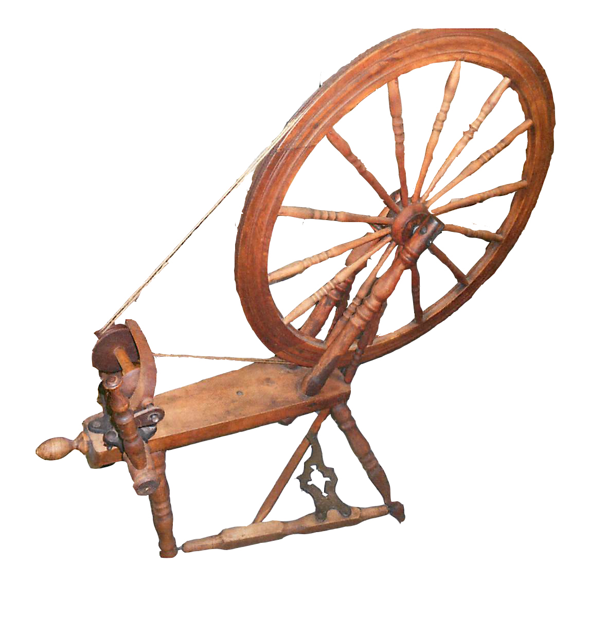 34. Spinning wheel.